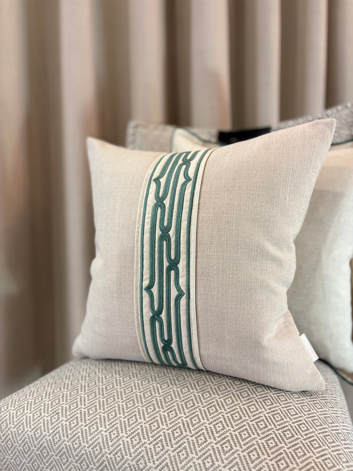 Eman Cushion Rollo Celadon Green
