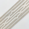 Curtains with Rollo Trim in Nimbus White - Single