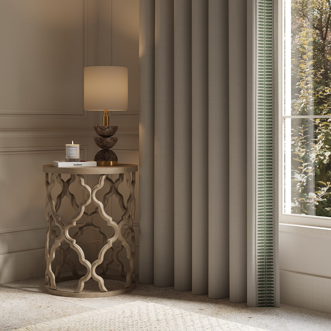 Curtains with Skeffington in Celadon Green