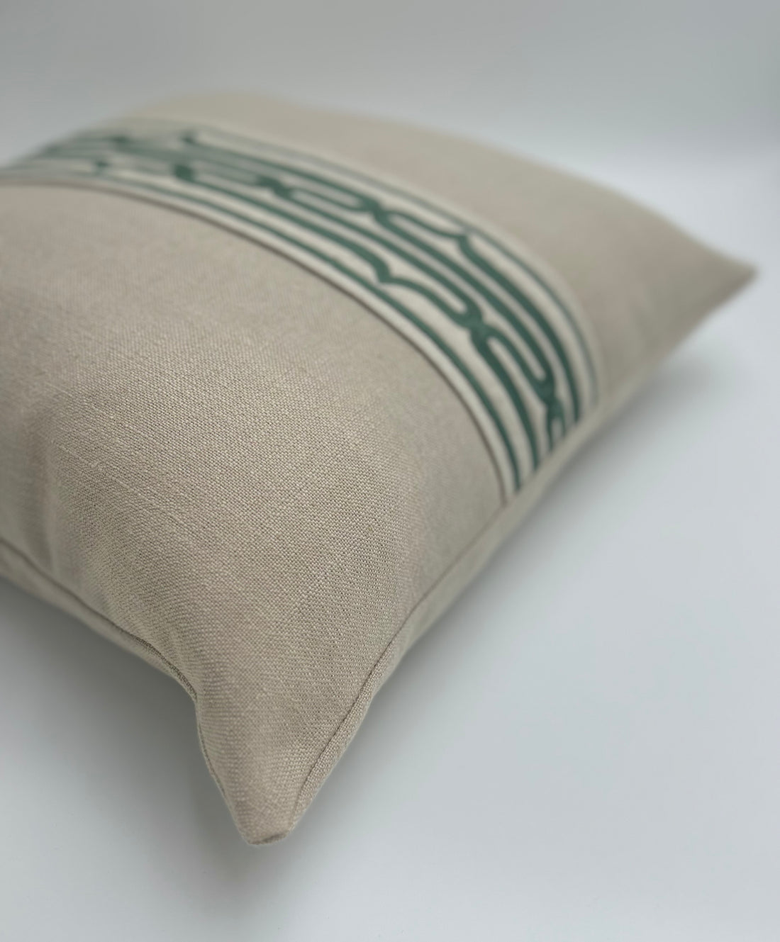 Eman Cushion Rollo Celadon Green
