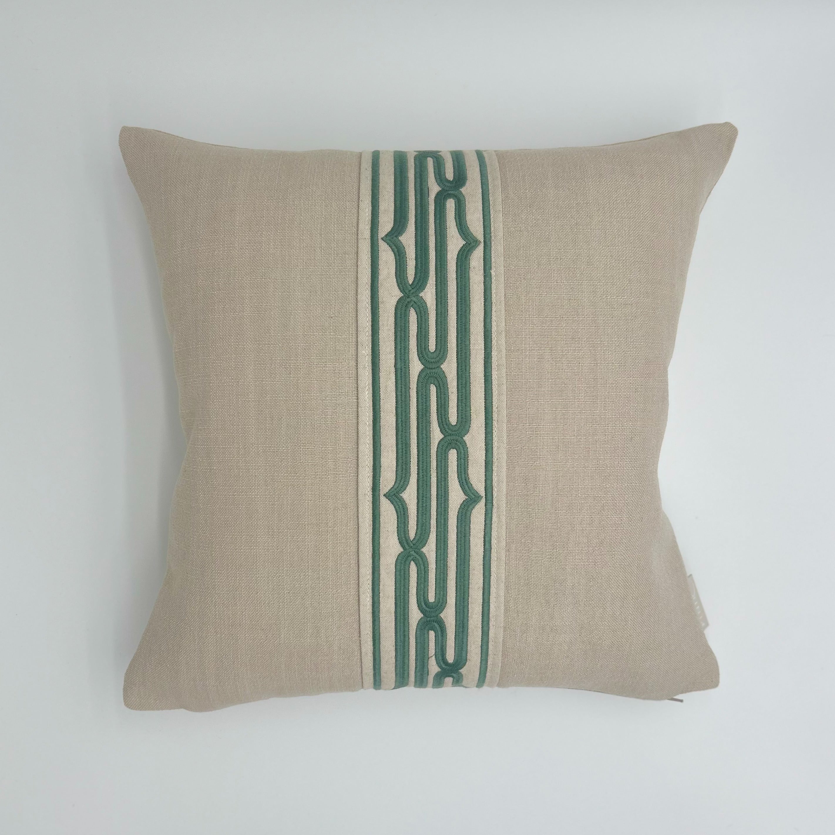 Eman Cushion Rollo Celadon Green