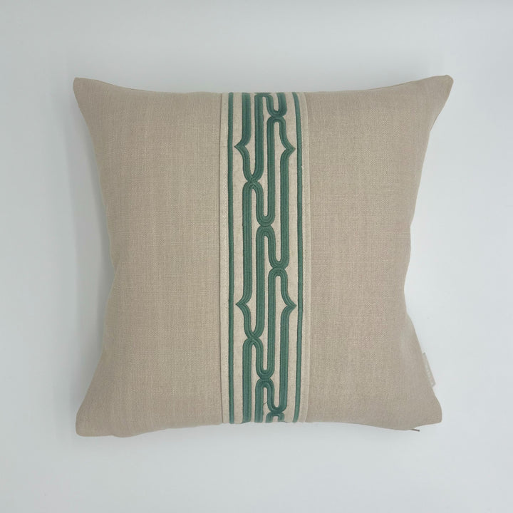 Eman Cushion Rollo Celadon Green